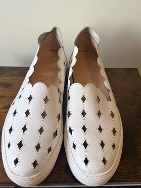 Rachel Zoe Laser Cutout Loafers  Size 10 M